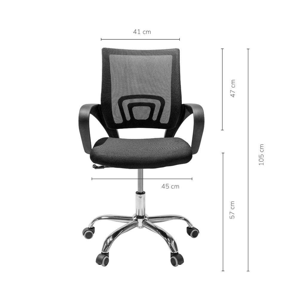 Silla de Oficina Ergonómica Negra