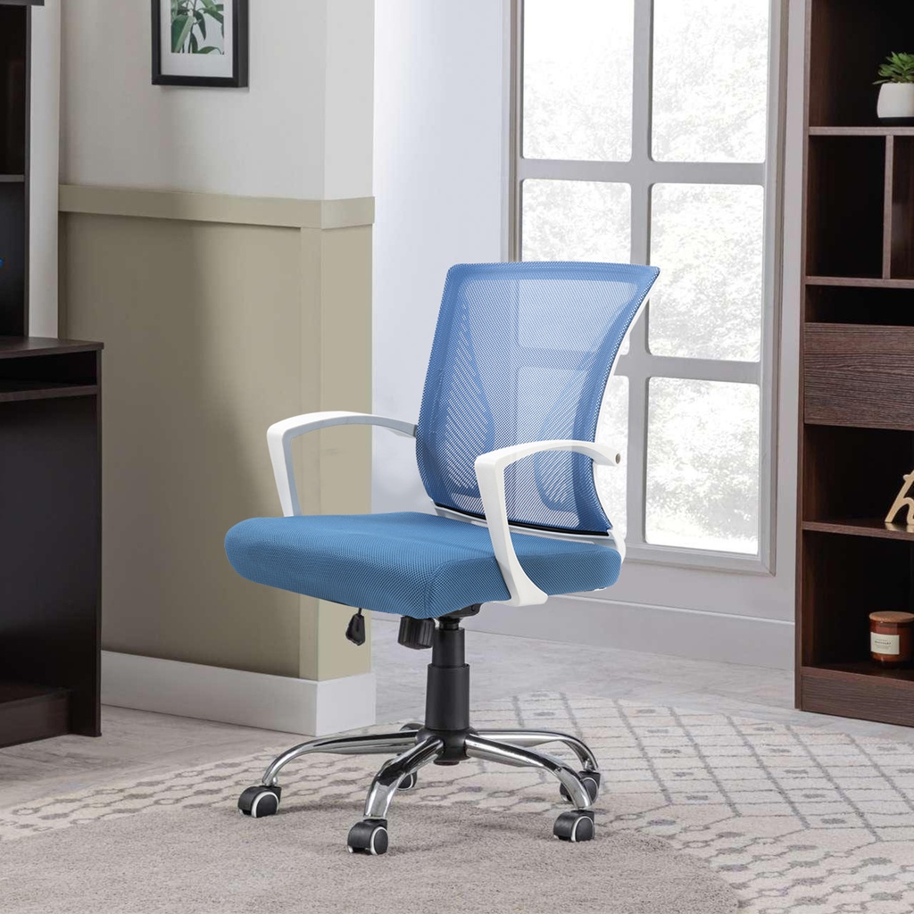 Silla de Oficina Paris Ergonómica Semi Reclinable Azul