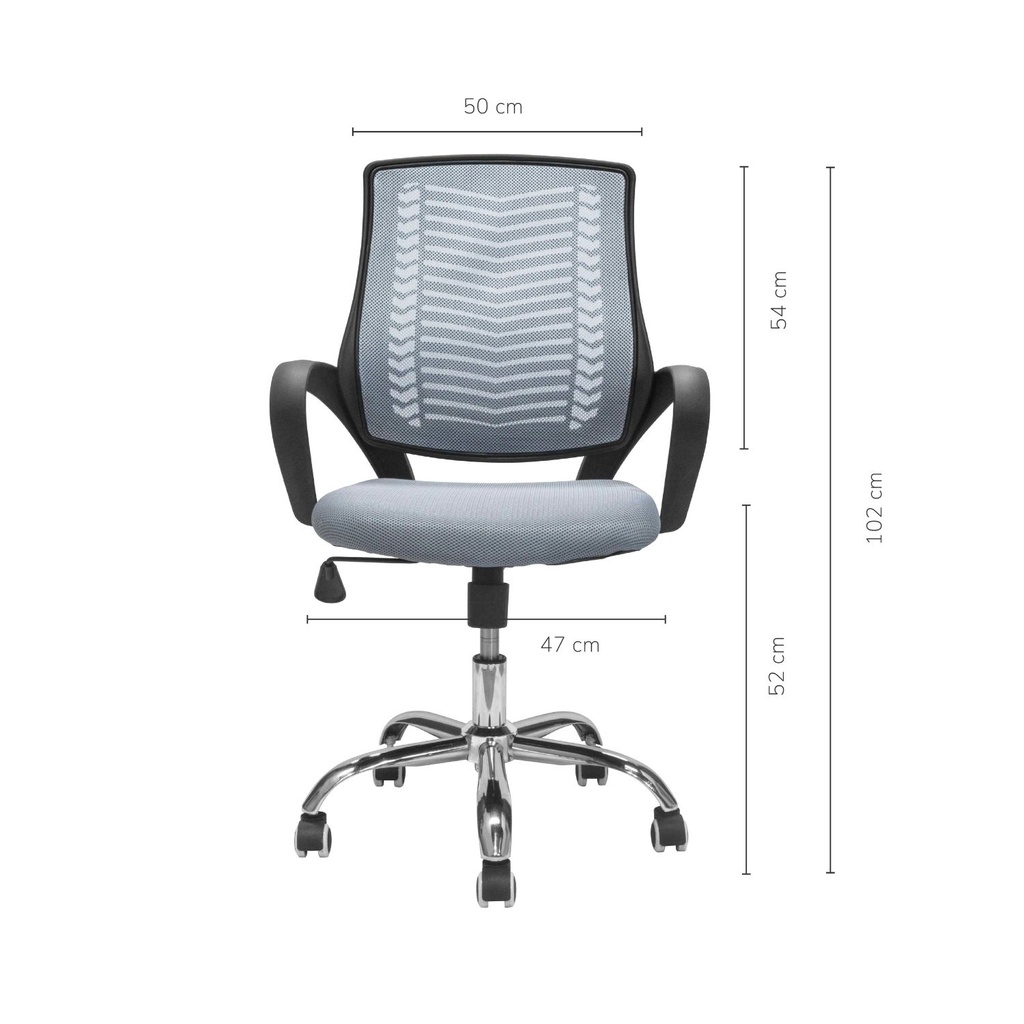 Silla de Oficina Sill-C2G Ergonómica Gris