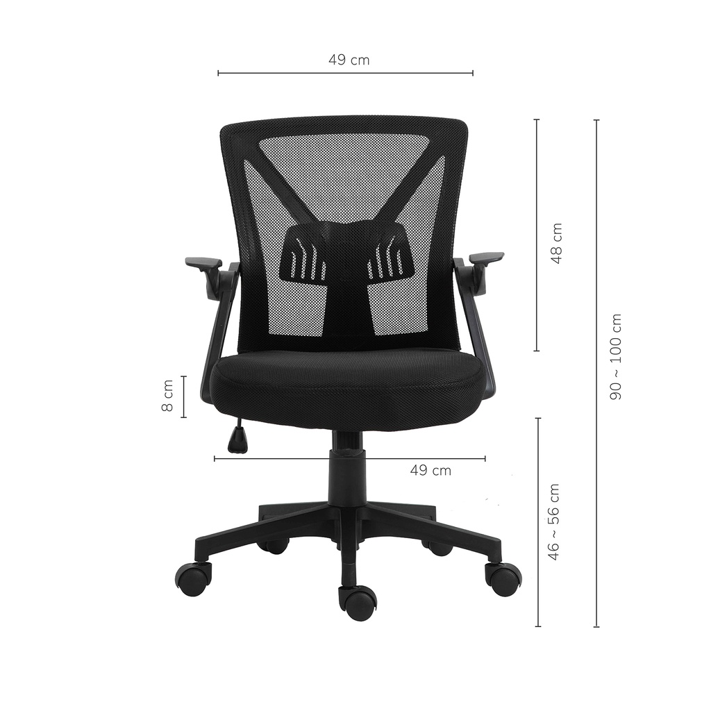 Silla de Oficina Ergonómica con Soporte Lumbar